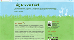 Desktop Screenshot of biggreengirl.blogspot.com