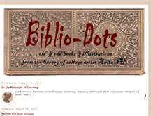 Tablet Screenshot of bibliodots.blogspot.com