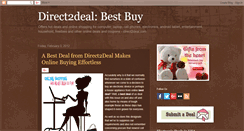 Desktop Screenshot of direct2deals.blogspot.com