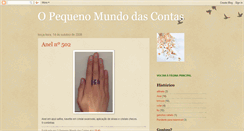 Desktop Screenshot of opequenomundodascontas1.blogspot.com