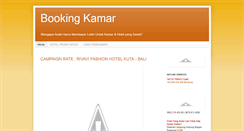 Desktop Screenshot of bookingkamarhotel.blogspot.com