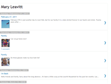 Tablet Screenshot of maryleavitt.blogspot.com