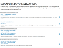 Tablet Screenshot of educadoresdevenezuelaunidos.blogspot.com