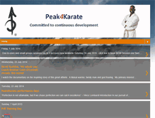 Tablet Screenshot of peak4karate.blogspot.com