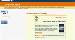 Desktop Screenshot of give-me-credit.blogspot.com