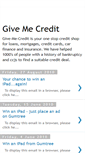 Mobile Screenshot of give-me-credit.blogspot.com