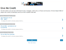 Tablet Screenshot of give-me-credit.blogspot.com