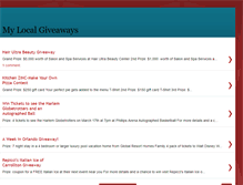 Tablet Screenshot of mylocalgiveaways.blogspot.com