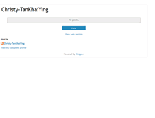 Tablet Screenshot of christy-tankhaiying.blogspot.com