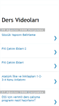 Mobile Screenshot of dersvideolari.blogspot.com