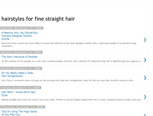 Tablet Screenshot of hairstylesforfinestraighthair.blogspot.com