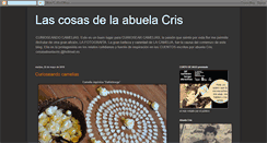 Desktop Screenshot of cosasabuelacris.blogspot.com