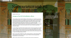 Desktop Screenshot of neuroscienceandpsi.blogspot.com