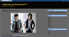 Desktop Screenshot of kpop-gossips.blogspot.com