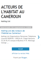 Mobile Screenshot of mailinglistdesacteursdelhabitat.blogspot.com