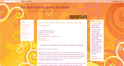 Desktop Screenshot of antisocialartsysocialite.blogspot.com