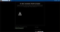Desktop Screenshot of omeumundopartilhado.blogspot.com