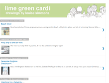 Tablet Screenshot of limegreencardi.blogspot.com