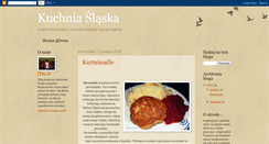 Desktop Screenshot of kuchnia-slaska.blogspot.com