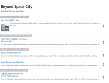 Tablet Screenshot of beyondspacecity.blogspot.com