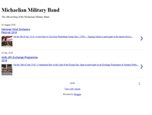 Tablet Screenshot of michaelianmilitaryband.blogspot.com