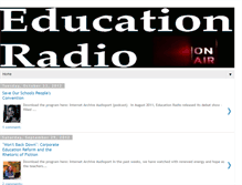 Tablet Screenshot of education-radio.blogspot.com