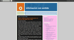 Desktop Screenshot of informacionconsentido.blogspot.com