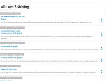 Tablet Screenshot of alltomstadning.blogspot.com