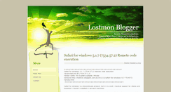 Desktop Screenshot of lostmon.blogspot.com