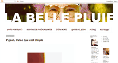 Desktop Screenshot of labellepluie.blogspot.com