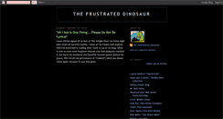 Desktop Screenshot of frustrateddinosaur.blogspot.com