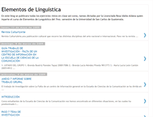 Tablet Screenshot of grupoelementosdelinguistica.blogspot.com