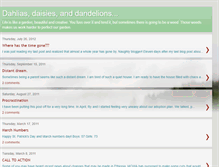 Tablet Screenshot of dahliasdaisiesanddandelions.blogspot.com