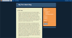 Desktop Screenshot of bigtimsbearsblog.blogspot.com