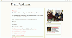 Desktop Screenshot of frankkaufmann.blogspot.com