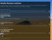 Tablet Screenshot of mindfulbusinessinstitute.blogspot.com