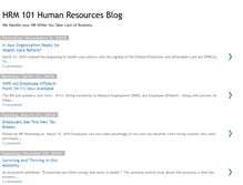 Tablet Screenshot of hrm101-blog.blogspot.com