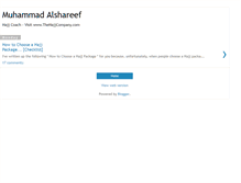 Tablet Screenshot of hajjcoach.blogspot.com
