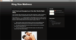 Desktop Screenshot of kingsizemattresses.blogspot.com