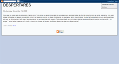 Desktop Screenshot of despertares.blogspot.com