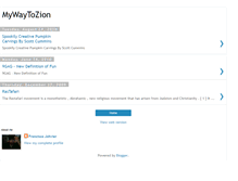 Tablet Screenshot of mywaytozion.blogspot.com