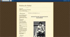 Desktop Screenshot of palabradefutbol.blogspot.com