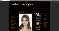 Desktop Screenshot of medium-hair-style.blogspot.com