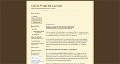 Desktop Screenshot of gold-in-world-of-warcraft.blogspot.com