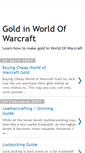 Mobile Screenshot of gold-in-world-of-warcraft.blogspot.com