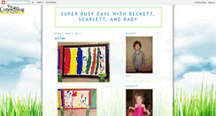 Desktop Screenshot of busydayswithbeckett.blogspot.com