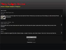 Tablet Screenshot of pinoygadgetsreview.blogspot.com