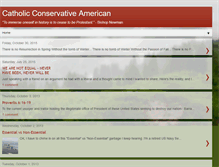 Tablet Screenshot of catholicconservativeamerican.blogspot.com