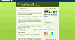 Desktop Screenshot of livingcheapandgreen.blogspot.com