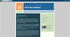 Desktop Screenshot of offtotheemirates.blogspot.com